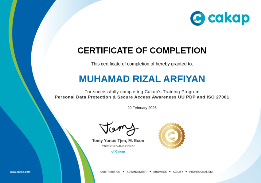 Personal Data Protection & Secure Access Awareness UU PDP and ISO 27001